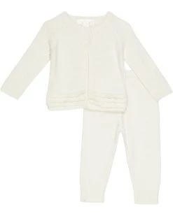 Barefoot Dreams Kids CozyChic® Heirloom Cardi and Pants Set (Infant) | Kids' Sets