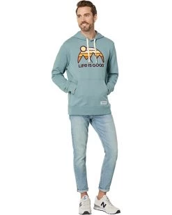 Life is Good Hoodies & Sweatshirts Retro Mountains Simply True Fleece Hoodie -Life is Good Sales Store 619II31MpBL. AC SR736920