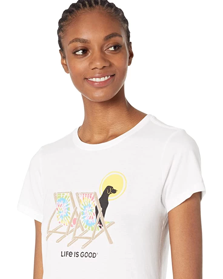 Life is Good Shirts & Tops Tie-Dye Dog Beach Chairs Crusher™ Tee 5 Life is Good Shirts & Tops Tie-Dye Dog Beach Chairs Crusher™ Tee - Image 3