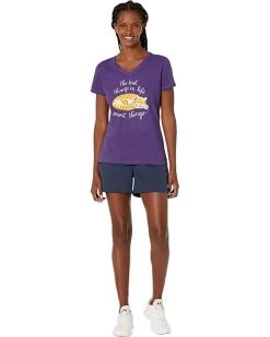 Life is Good Shirts & Tops Best Things Cat Crusher™ Vee -Life is Good Sales Store 61TKcrNS0YL. AC SR736920