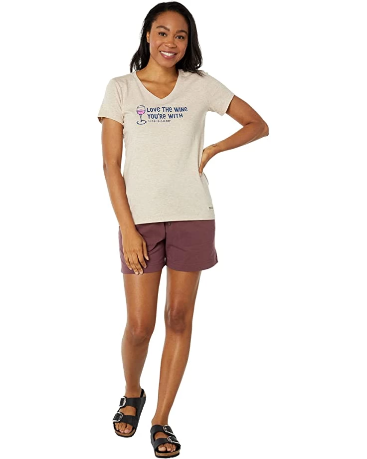 Life is Good Shirts & Tops Love The Wine Crusher™ Vee 6 Life is Good Shirts & Tops Love The Wine Crusher™ Vee - Image 4