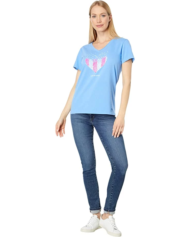 Life is Good Shirts & Tops Heart Stars and Stripes Crusher™ Vee 6 Life is Good Shirts & Tops Heart Stars and Stripes Crusher™ Vee - Image 4