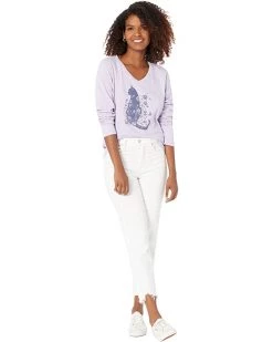 Life is Good Shirts & Tops Cat Flower Power Long Sleeve Crusher™ Vee -Life is Good Sales Store 61dEO6TMkL. AC SR736920