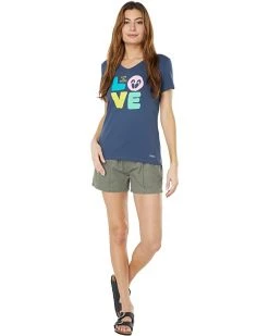 Life is Good Shirts & Tops Love Flip-Flops Crusher-Lite™ Vee -Life is Good Sales Store 61eGXpVfL8L. AC SR736920