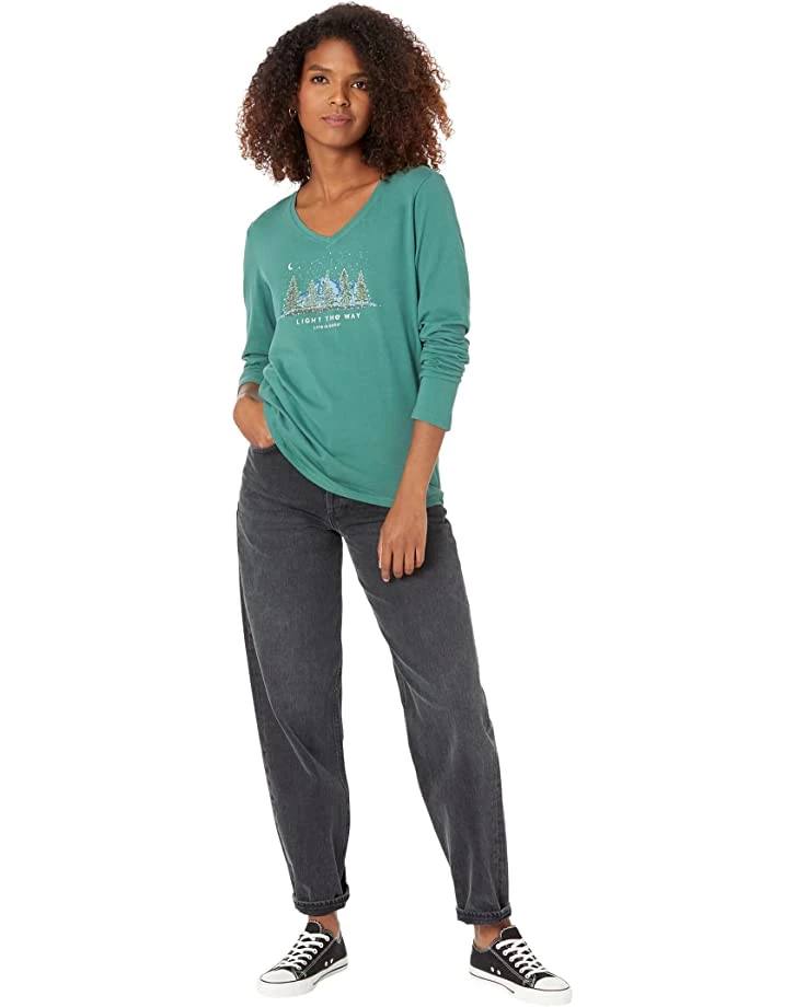 Life is Good Shirts & Tops Light The Way Long Sleeve Crusher-Lite™ Vee 6 Life is Good Shirts & Tops Light The Way Long Sleeve Crusher-Lite™ Vee - Image 4