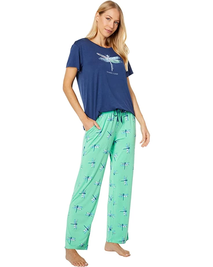 Life is Good Sleepwear Change Dragonfly Lightweight Sleep Pants 6 Life is Good Sleepwear Change Dragonfly Lightweight Sleep Pants - Image 4
