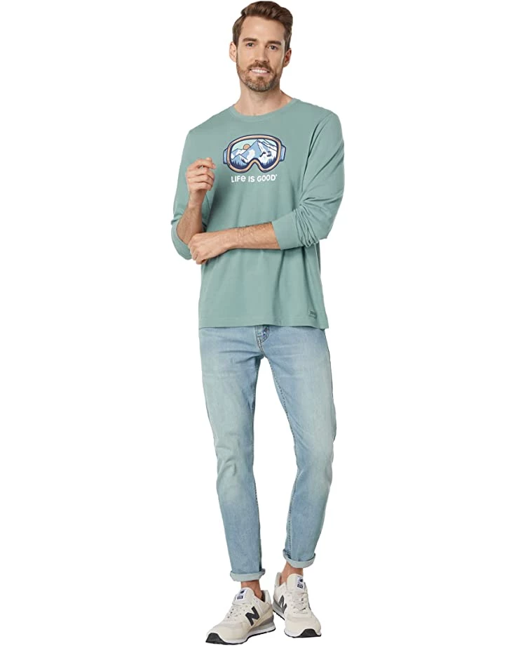 Life is Good Shirts & Tops Ski Goggle Landscape Long Sleeve Crusher™ Tee 6 Life is Good Shirts & Tops Ski Goggle Landscape Long Sleeve Crusher™ Tee - Image 4