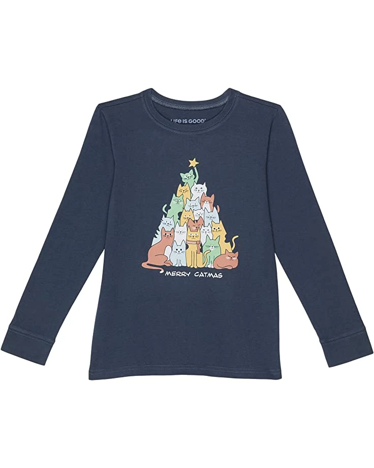 Life is Good Shirts & Tops Merry Catmas Long Sleeve Crusher™ Tee (Toddler/Little Kids/Big Kids) 3 Life is Good Shirts & Tops Merry Catmas Long Sleeve Crusher™ Tee (Toddler/Little Kids/Big Kids)
