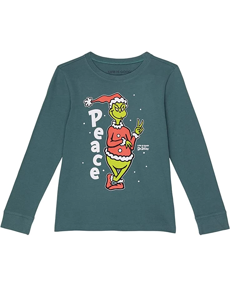 Life is Good Shirts & Tops Peace Grinch Long Sleeve Crusher™ Tee (Toddler/Little Kids/Big Kids) 3 Life is Good Shirts & Tops Peace Grinch Long Sleeve Crusher™ Tee (Toddler/Little Kids/Big Kids)
