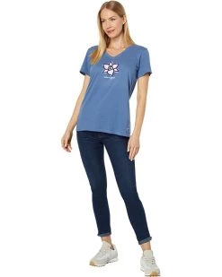 Life is Good Shirts & Tops 2005 Orchid Short Sleeve Crusher™ Tee -Life is Good Sales Store 61wXArRtuL. AC SR736920