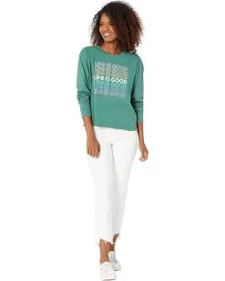 Life is Good Shirts & Tops LIG Multi-Stack Long Sleeve Boxy Tee -Life is Good Sales Store 61z2chODFnL. AC SR736920