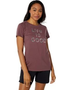 Life is Good Shirts & Tops Lig Floral Stacked Crusher™ Tee