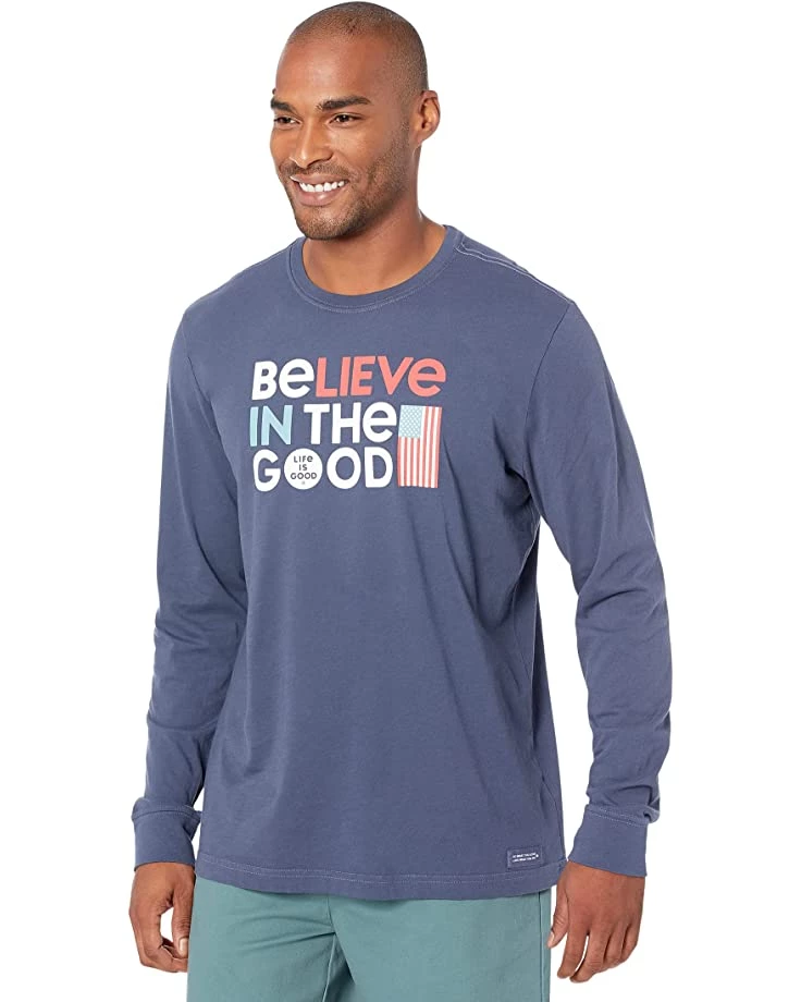 Life is Good Shirts & Tops Believe In The Good Long Sleeve Crusher-Lite™ Tee 3 Life is Good Shirts & Tops Believe In The Good Long Sleeve Crusher-Lite™ Tee
