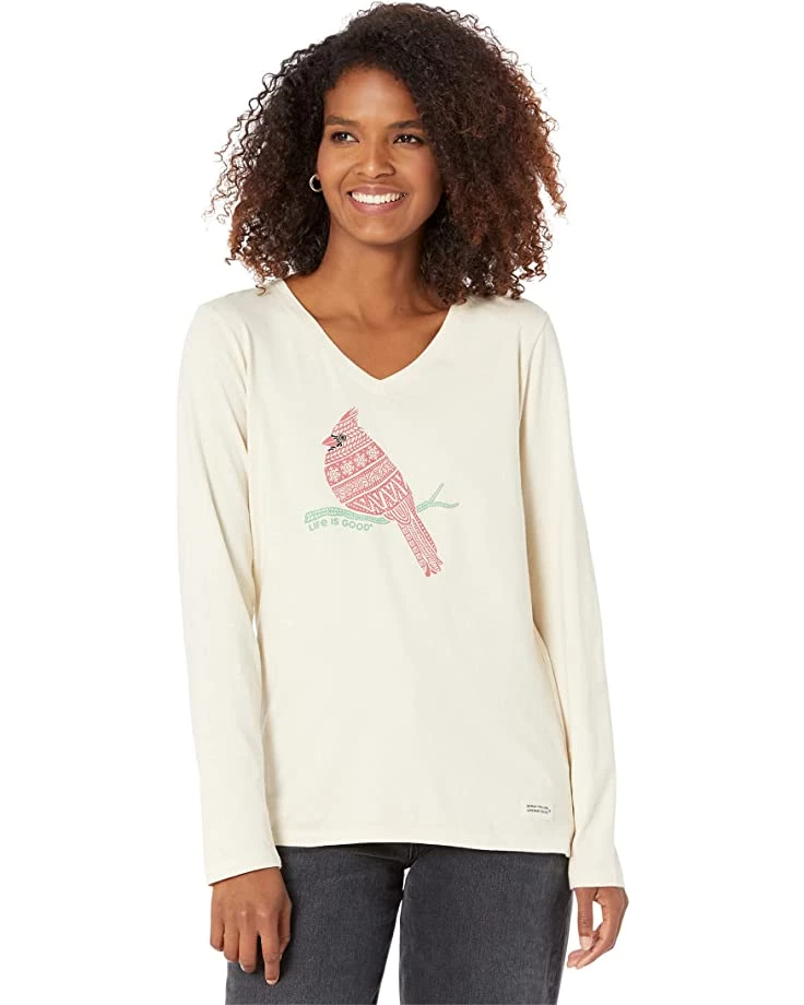 Life is Good Shirts & Tops Tribal Cardinal Long Sleeve Crusher™ Vee 3 Life is Good Shirts & Tops Tribal Cardinal Long Sleeve Crusher™ Vee