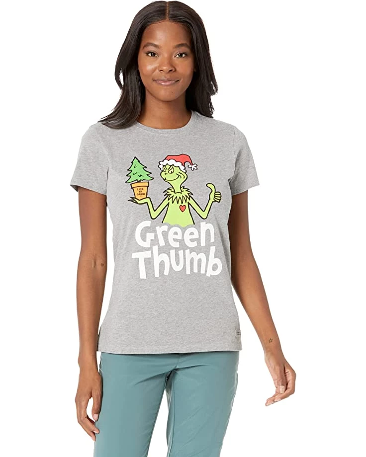 Life is Good Shirts & Tops Grinch Green Thumb Crusher™ Tee 3 Life is Good Shirts & Tops Grinch Green Thumb Crusher™ Tee