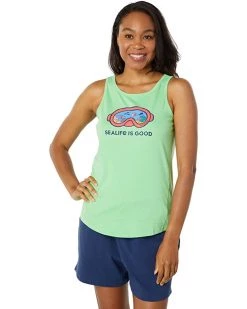 Life is Good Shirts & Tops Sealife Scuba Mask High-Low Crusher-Lite™ Tank