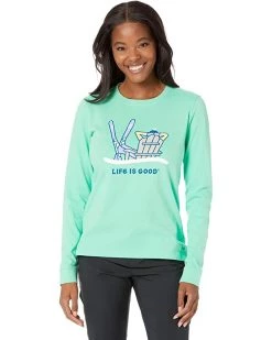 Life is Good Shirts & Tops Adirondack Ski Long Sleeve Crusher™ Tee