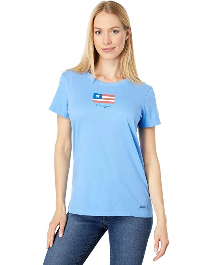 Life is Good Shirts & Tops Three Stripe Flag Crusher™ Tee 3 Life is Good Shirts & Tops Three Stripe Flag Crusher™ Tee