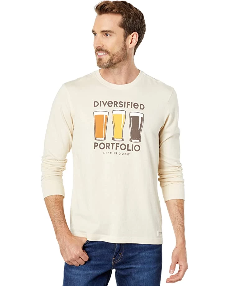 Life is Good Shirts & Tops Diversified Portfolio Beer Long Sleeve Crusher™ Tee 3 Life is Good Shirts & Tops Diversified Portfolio Beer Long Sleeve Crusher™ Tee