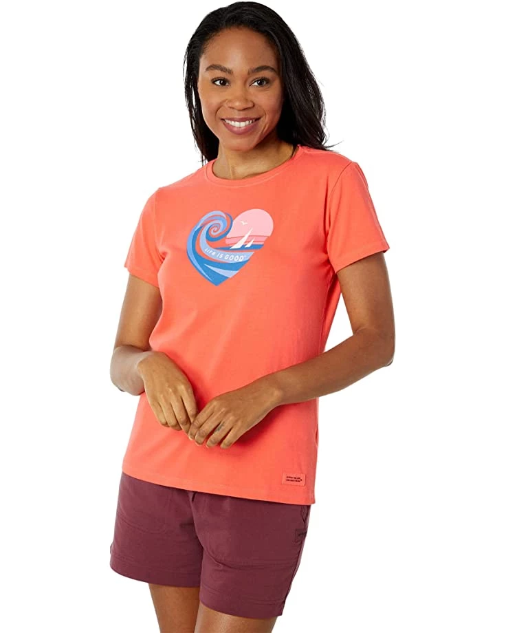 Life is Good Shirts & Tops Sunset Sail Heart Crusher™ Tee 3 Life is Good Shirts & Tops Sunset Sail Heart Crusher™ Tee