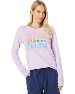 Life is Good Shirts & Tops LIG Multi-Stack Long Sleeve Crusher™ Tee
