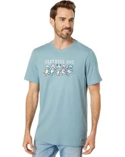 Life is Good Shirts & Tops Tie-Dye Grateful Dog Short Sleeve Crusher™ Tee