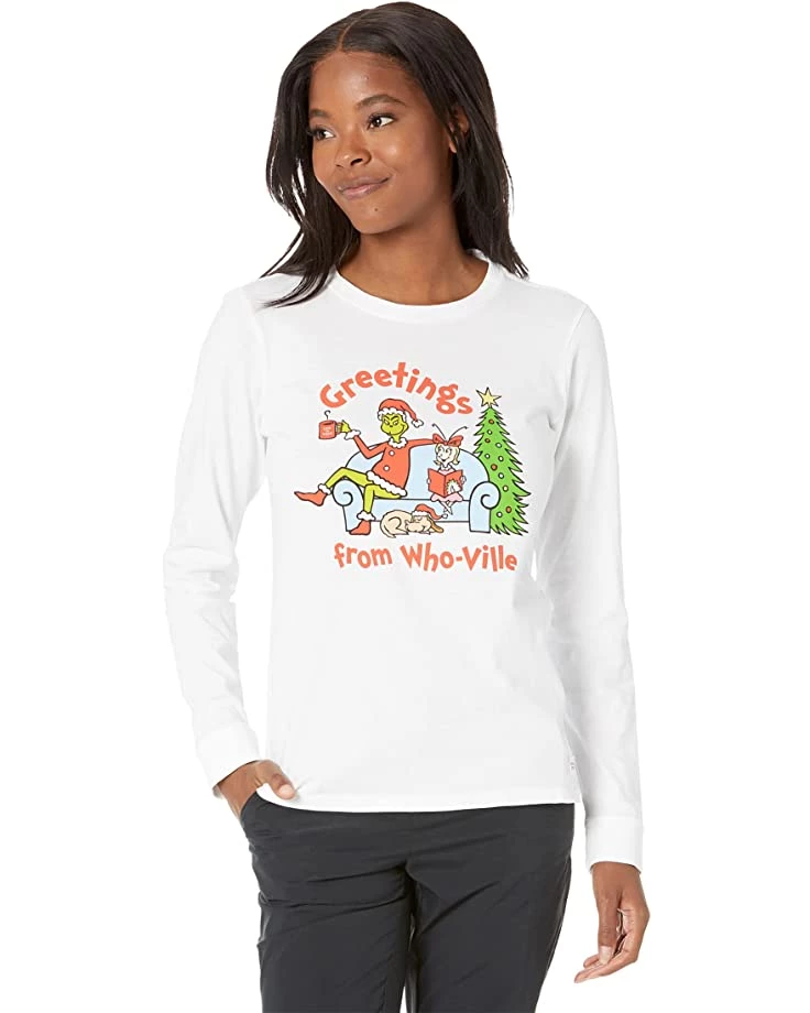 Life is Good Shirts & Tops Grinch and Friend Long Sleeve Crusher™ Tee 3 Life is Good Shirts & Tops Grinch and Friend Long Sleeve Crusher™ Tee