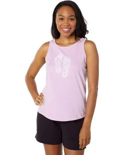 Life is Good Shirts & Tops Hibiscus Flip-Flop High-Low Crusher-Lite™ Tank