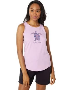Life is Good Shirts & Tops Mandala Turtle High-Low Crusher™ Tank