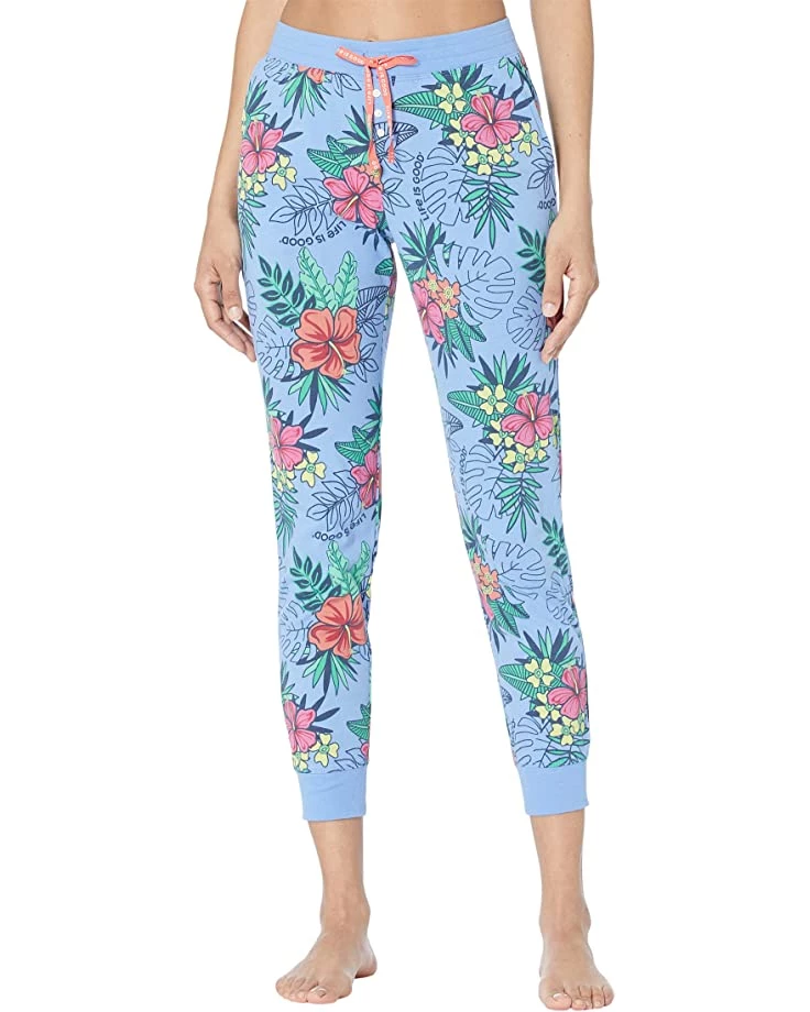 Life is Good Sleepwear Tropical Hibiscus Snuggle Up Sleep Joggers 3 Life is Good Sleepwear Tropical Hibiscus Snuggle Up Sleep Joggers