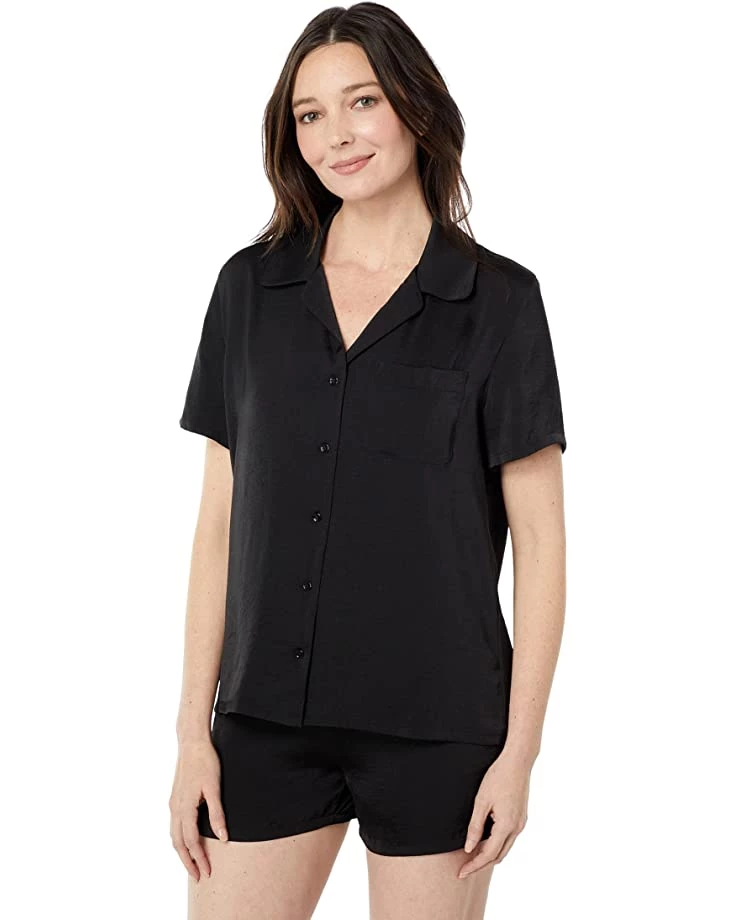 Barefoot Dreams Washed Satin Shorts PJ Set | Sleepwear 4 Barefoot Dreams Washed Satin Shorts PJ Set | Sleepwear - Image 2