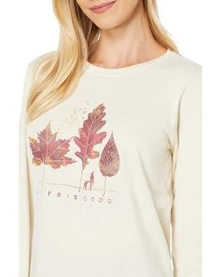 Life is Good Shirts & Tops Fall Walk Long Sleeve Crusher-Lite™ Tee -Life is Good Sales Store 71G7lacd2WL. AC SR736920