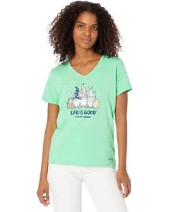 Life is Good Shirts & Tops Easter Gnomies Crusher™ Vee