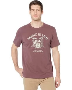 Life is Good Shirts & Tops Music Is Life Drumset Crusher™ Tee