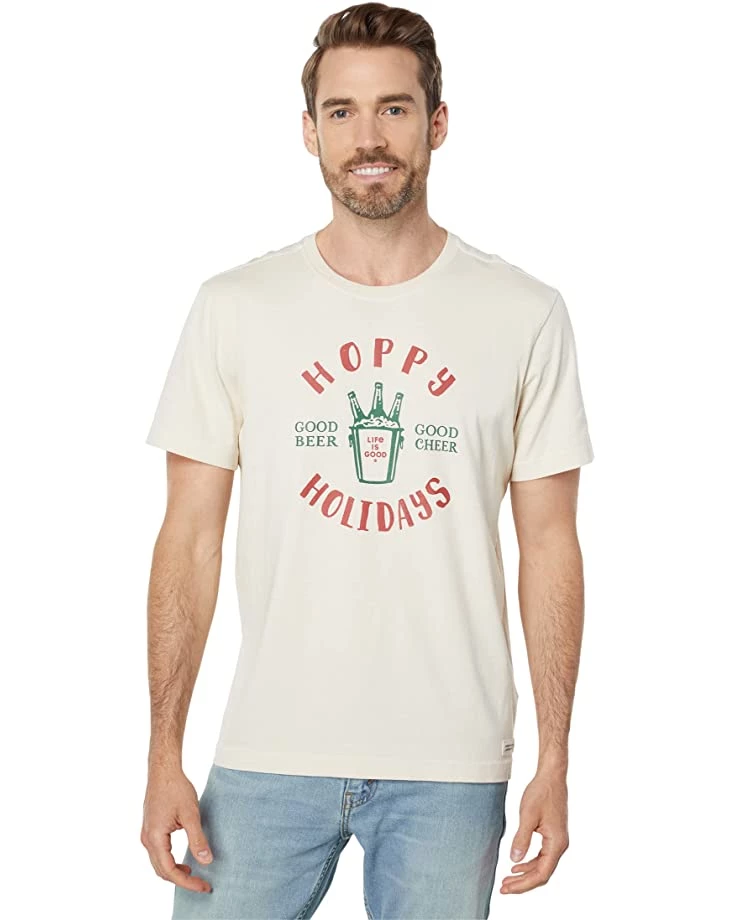 Life is Good Shirts & Tops Hoppy Holidays Beer Crusher™ Tee 3 Life is Good Shirts & Tops Hoppy Holidays Beer Crusher™ Tee