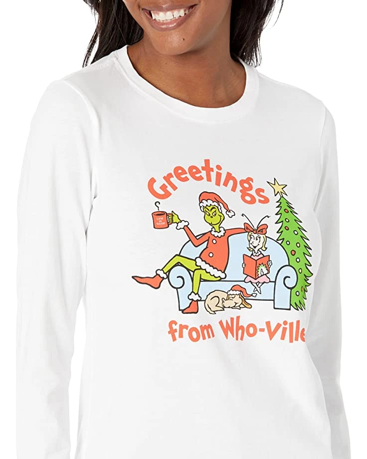 Life is Good Shirts & Tops Grinch and Friend Long Sleeve Crusher™ Tee 5 Life is Good Shirts & Tops Grinch and Friend Long Sleeve Crusher™ Tee - Image 3