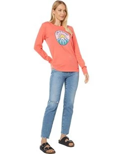 Life is Good Shirts & Tops LIG Mountain Sun Long Sleeve Crusher™ Tee -Life is Good Sales Store 71Ju5e1GHkL. AC SR736920