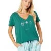 Life is Good Sleepwear Detailed Wildflower Snuggle Up Relaxed Sleep Vee -Life is Good Sales Store 71LnQ63B3YL. AC SR736920