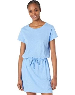 Life is Good Dresses LIG Wordmark Textured Slub Dress