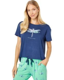 Life is Good Sleepwear Change Dragonfly Lightweight Sleep Tee