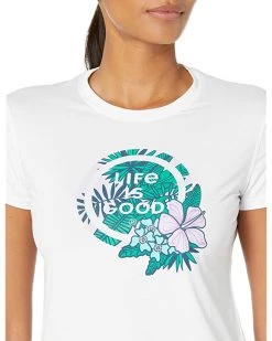 Life is Good Shirts & Tops Tropical Hibiscus Cationic Active Tee -Life is Good Sales Store 71OCIigFwGL. AC SR736920