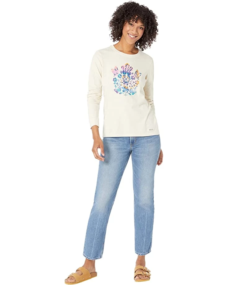 Life is Good Shirts & Tops Butterfly Garden Long Sleeve Crusher™ Tee 6 Life is Good Shirts & Tops Butterfly Garden Long Sleeve Crusher™ Tee - Image 4