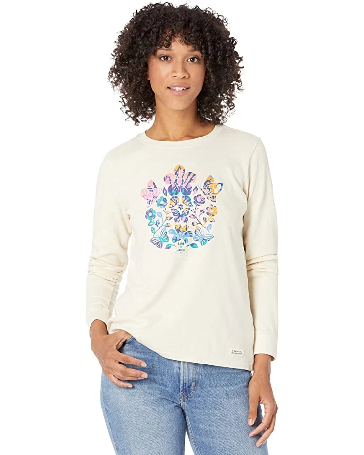 Life is Good Shirts & Tops Butterfly Garden Long Sleeve Crusher™ Tee 3 Life is Good Shirts & Tops Butterfly Garden Long Sleeve Crusher™ Tee