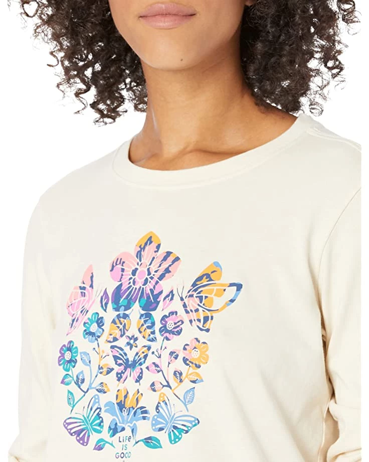 Life is Good Shirts & Tops Butterfly Garden Long Sleeve Crusher™ Tee 5 Life is Good Shirts & Tops Butterfly Garden Long Sleeve Crusher™ Tee - Image 3