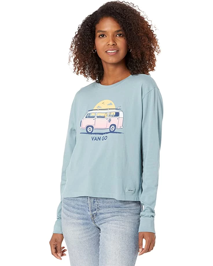 Life is Good Shirts & Tops Van Go Long Sleeve Boxy Tee 3 Life is Good Shirts & Tops Van Go Long Sleeve Boxy Tee