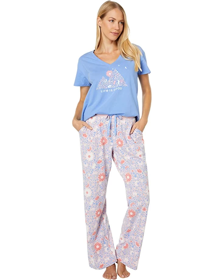 Life is Good Sleepwear Wildflower Hike Snuggle Up Relaxed Sleep Vee 6 Life is Good Sleepwear Wildflower Hike Snuggle Up Relaxed Sleep Vee - Image 4