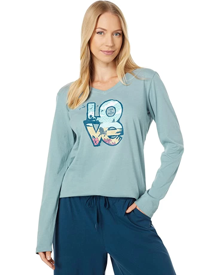 Life is Good Shirts & Tops Love Beach Lands Long Sleeve Crusher-Lite™ Tee 3 Life is Good Shirts & Tops Love Beach Lands Long Sleeve Crusher-Lite™ Tee