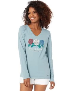 Life is Good Shirts & Tops America The Beautiful Long Sleeve Crusher™ Vee