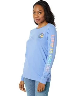 Life is Good Shirts & Tops Happiness Comes Long Sleeve Crusher-Lite™ Tee -Life is Good Sales Store 71bX27C b9L. AC SR736920