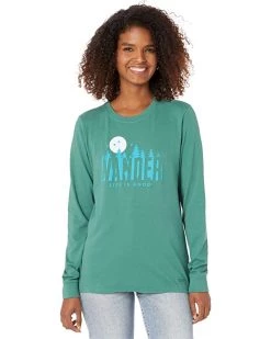 Life is Good Shirts & Tops Wander Forest Long Sleeve Crusher™ Tee